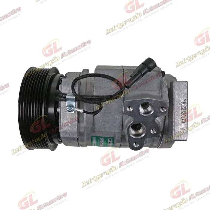 Compressor Modelo 10S17C Máquina Trator Massey Ferguson 8730/ 8732/ 8735/ 8737S/ Trator Fendt 1046 Vario/1050 Vario - 12 Volts 8pk OEM: G931552020011 — foto 7
