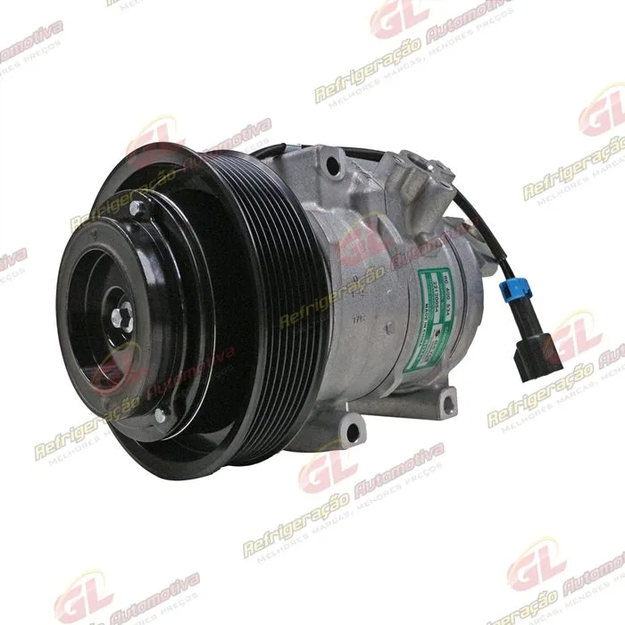 Compressor Modelo 10SRE18C Máquina Trator John Deere 9460R/ 9470R/ 9510R/ 9520R/ 9560R/ 9570R/ 9620R - 12 Volts 8pk OEM: RE326205/ MC447250-7280/ AL2321 77 — foto 4