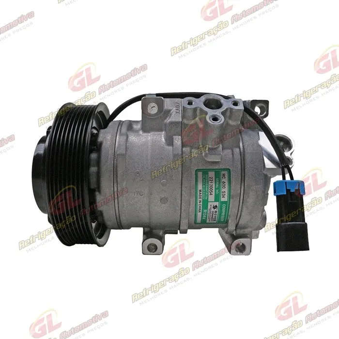 Compressor Modelo 10SRE18C Máquina Trator John Deere 9460R/ 9470R/ 9510R/ 9520R/ 9560R/ 9570R/ 9620R - 12 Volts 8pk OEM: RE326205/ MC447250-7280/ AL2321 77 — foto 5