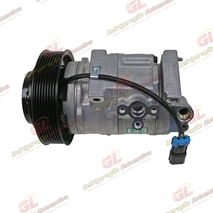 Compressor Modelo 10SRE18C Máquina Trator John Deere 9460R/ 9470R/ 9510R/ 9520R/ 9560R/ 9570R/ 9620R - 12 Volts 8pk OEM: RE326205/ MC447250-7280/ AL2321 77 — foto 6