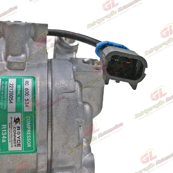 Compressor Modelo 10SRE18C Máquina Trator John Deere 9460R/ 9470R/ 9510R/ 9520R/ 9560R/ 9570R/ 9620R - 12 Volts 8pk OEM: RE326205/ MC447250-7280/ AL2321 77 — foto 8
