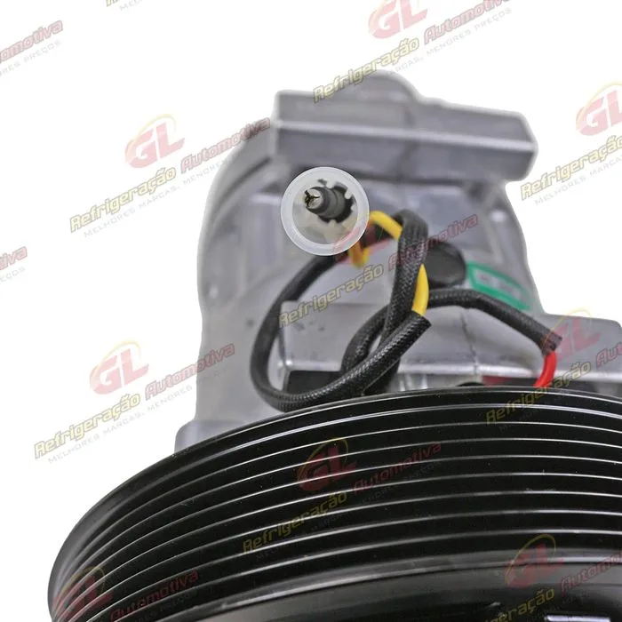 Compressor Modelo Sanden 5271A AB7H15AB Caminhão Volvo FH 2020> - 24 Volts Polia 8pk 180mm OEM: 84472607 — foto 7
