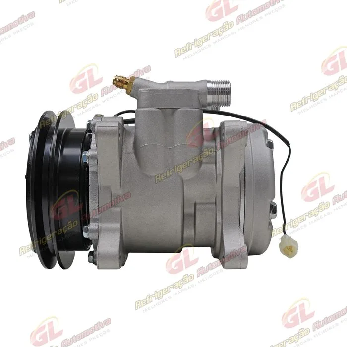 Compressor Modelo 6P148/ 5H14 Universal com Conector - 12 Volts Polia Canal 1A 142mm OEM: 82292901