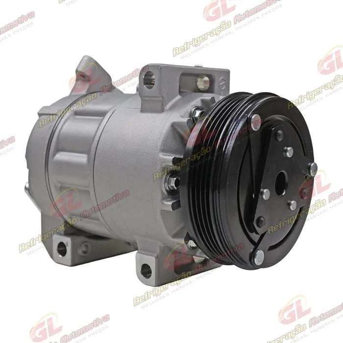 Compressor Modelo Valeo Renault Logan / Sandero 1.0 2014 Até 2018 - 12 Volts Polia 4pk OEM: 926006775R — foto 3