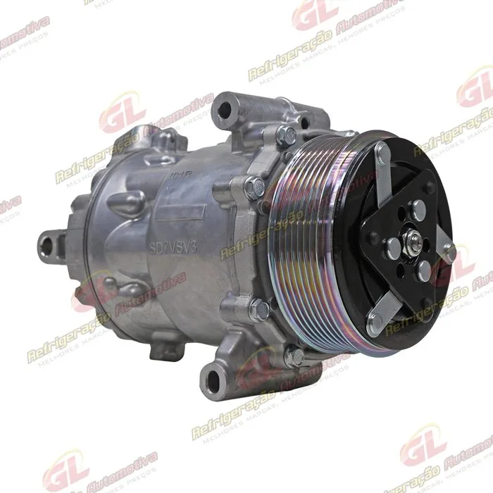 Compressor Modelo Sanden SD7V16 Renault Duster/ Oroch 1.3 Turbo 2022> - 12 Volts Polia 7pk OEM: 926007461R/ 926005546R — foto 3