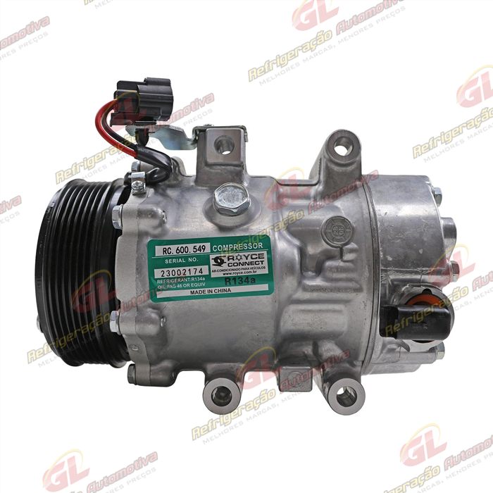 Compressor Modelo Sanden SD7C16 Tiggo 7 PRO/ Tiggo 8 PRO 1.6 2020> - 12 Volts Polia 6pk 114mm OEM: 301000131AA