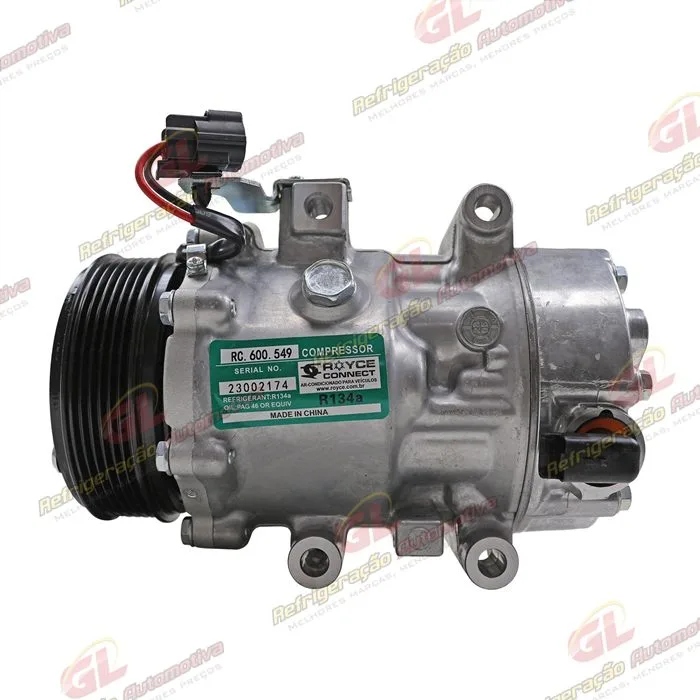 Compressor Modelo Sanden SD7C16 Tiggo 7 PRO/ Tiggo 8 PRO 1.6 2020> - 12 Volts Polia 6pk 114mm OEM: 301000131AA