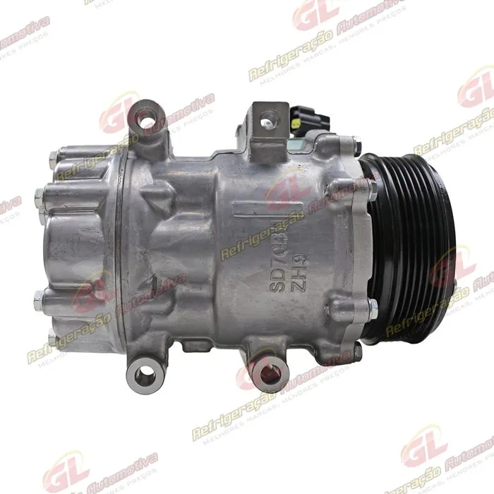 Compressor Modelo Sanden SD7C16 Tiggo 7 PRO/ Tiggo 8 PRO 1.6 2020> - 12 Volts Polia 6pk 114mm OEM: 301000131AA — foto 4