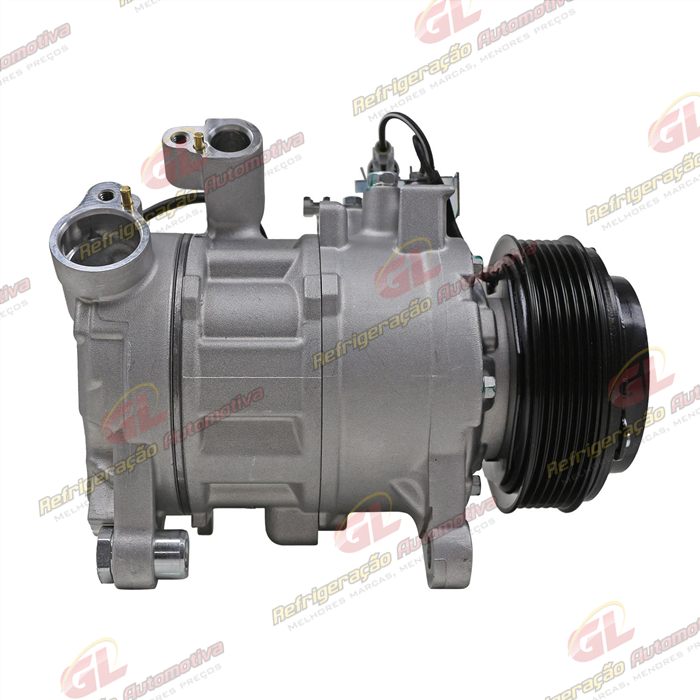 Compressor Modelo Denso 6SBU14A BMW 320i / 328i Motor 2.0 Turbo 2015> 12 Volts Polia 6PK OEM: GE 447160-8743 / 6452-9330829-02/ 6452-6805022-02