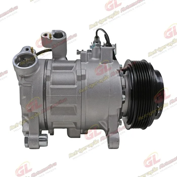 Compressor Modelo Denso 6SBU14A BMW 320i / 328i Motor 2.0 Turbo 2015> 12 Volts Polia 6PK OEM: GE 447160-8743 / 6452-9330829-02/ 6452-6805022-02
