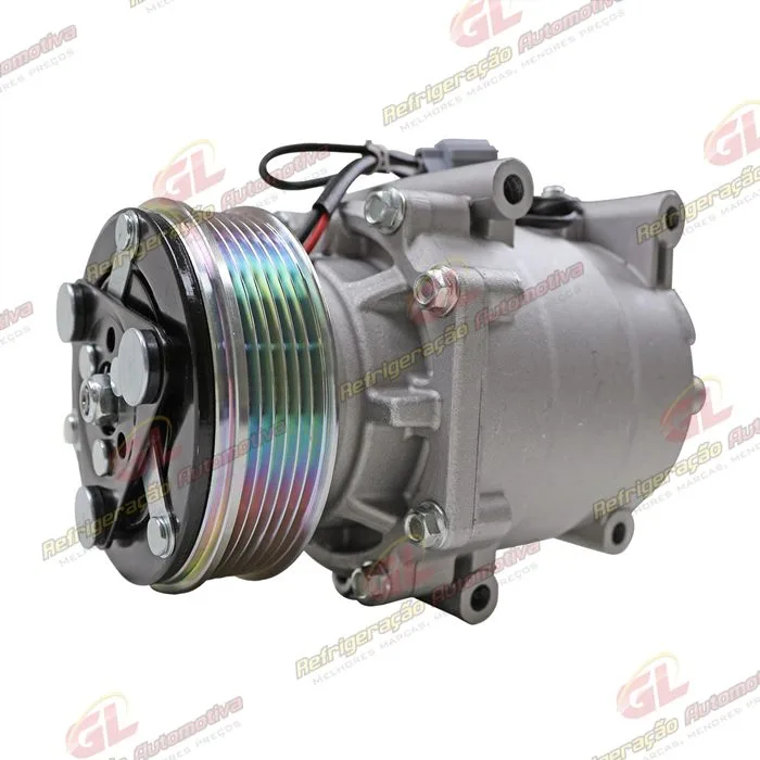Compressor AATRSA09AA Modelo 4984 Honda Civic 2001 Até 2006 - 12 Volts Polia 6pk 110mm — foto 2