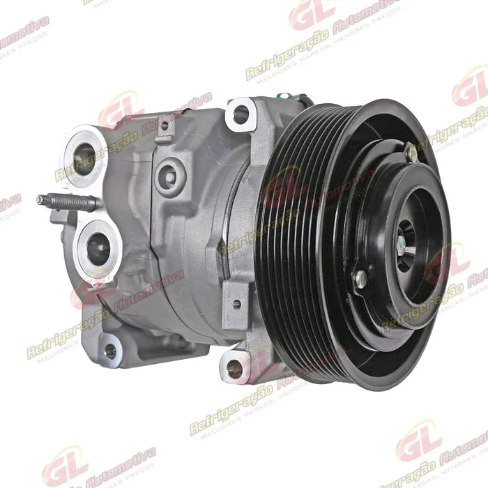 Compressor Modelo Denso 10S15 Caminhão Mercedes Benz New Actros 2553/ 2653/ 2651 2022> - 24 Volts Polia 8pk 145mm OEM: A0042304111 — foto 2