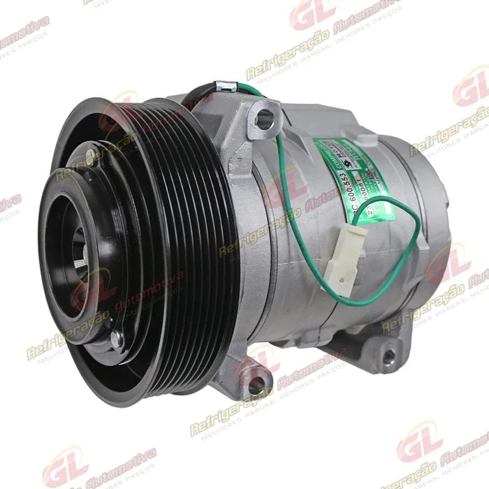 Compressor Modelo Denso 10S15 Caminhão Mercedes Benz New Actros 2553/ 2653/ 2651 2022> - 24 Volts Polia 8pk 145mm OEM: A0042304111 — foto 3