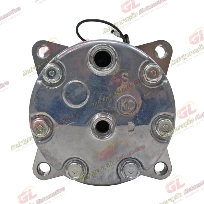 Compressor Modelo BB7H15BB Máquina New Holland R134a 8 Orelhas Descarga / Sucção Traseira O'ring - 12 Volts Polia 2A 132mm — foto 5