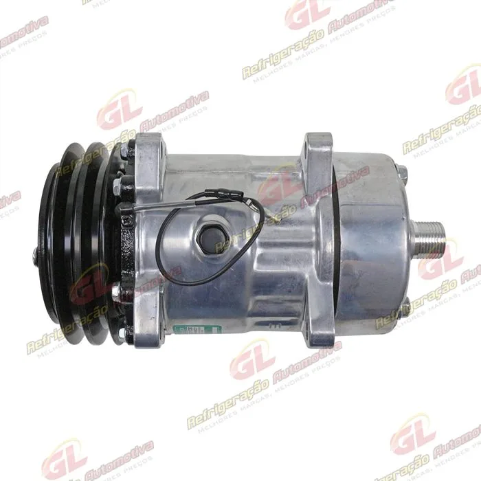 Compressor Modelo BB7H15BB Máquina New Holland R134a 8 Orelhas Descarga / Sucção Traseira O'ring - 12 Volts Polia 2A 132mm — foto 6