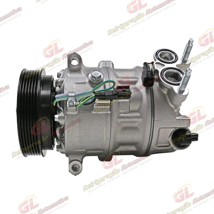 Compressor Volvo XC90 T6 Gasolina 2015 Até 2021/ Volvo S60 T4 2018 - 12 Volts Polia 6pk 123mm