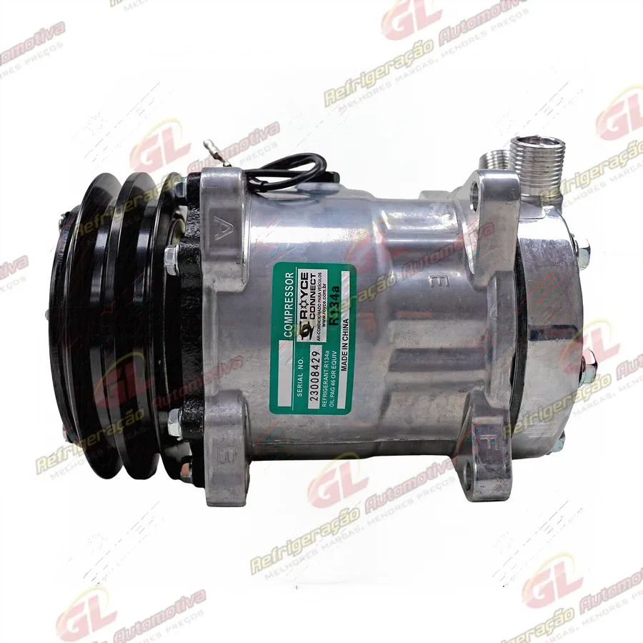 Compressor Modelo 7H15 4627 Trator Uniport 2011> 8 Orelhas - 12 Volts Polia 2A 132mm R134a