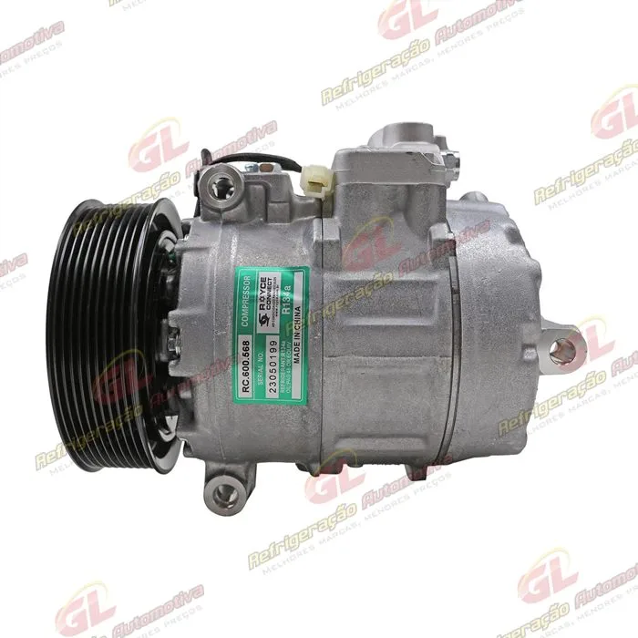 Compressor AA Modelo AA Denso 7SBU16C Caminhão Mercedes Benz Axor - 24 Volts Polia 9pk 135mm OEM: 4572300111/ A0002343711