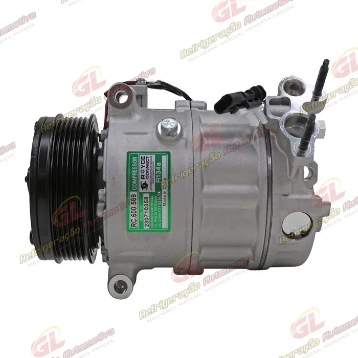 Compressor Modelo Sanden PXC16 Land Rover Discovery Sport 2.0 Diesel 2016> - 12 Volts Polia 6pk OEM: CPLA19D629BH