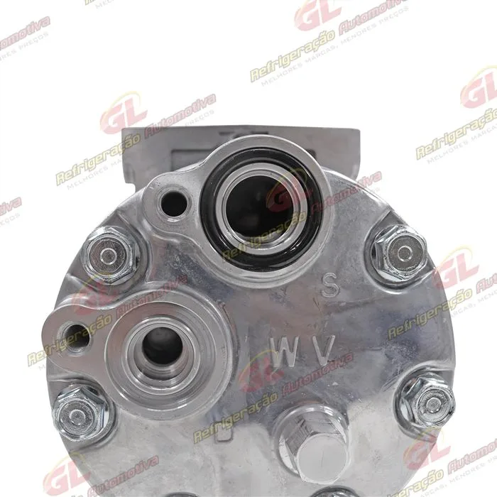 Compressor Modelo 7H15 8044/ 8242/ 8112/ 6028/ 8176 Caminhão Volvo NH 1999 Até 2006/ FH/ FM 1998 Até 2007/ Caminhão VM 2008 Até 2022/ Máquina Volvo - 24 Volts Polia 8pk 132mm OEM: 11412631 — foto 7
