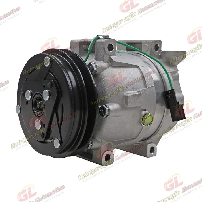 Compressor Modelo Harrison V5 HHI Máquina XCMG XE225BR - 24 Volts Polia Canal A — foto 2