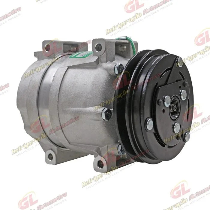 Compressor Modelo Harrison V5 HHI Máquina XCMG XE225BR - 24 Volts Polia Canal A — foto 3