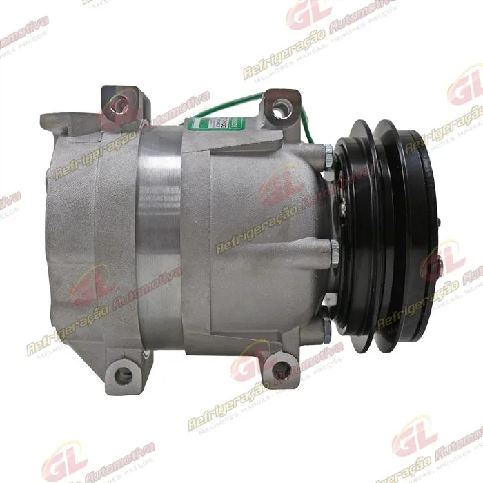 Compressor Modelo Harrison V5 HHI Máquina XCMG XE225BR - 24 Volts Polia Canal A — foto 4