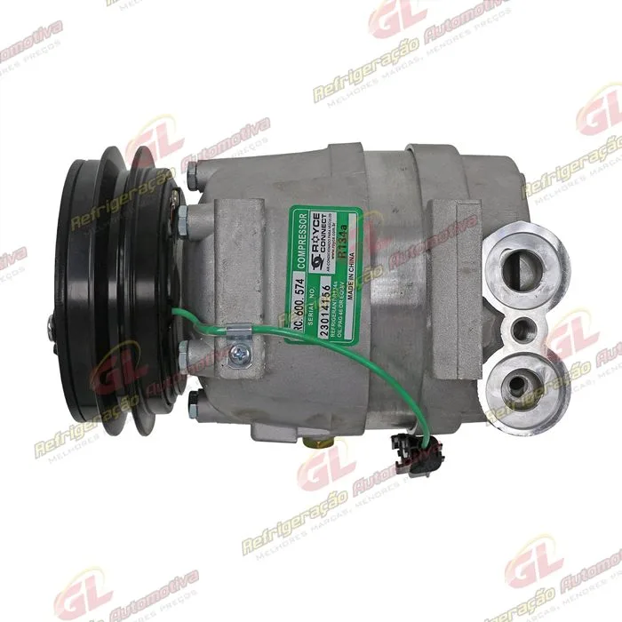 Compressor Modelo Harrison V5 HHI Máquina XCMG XE225BR - 24 Volts Polia Canal A — foto 6