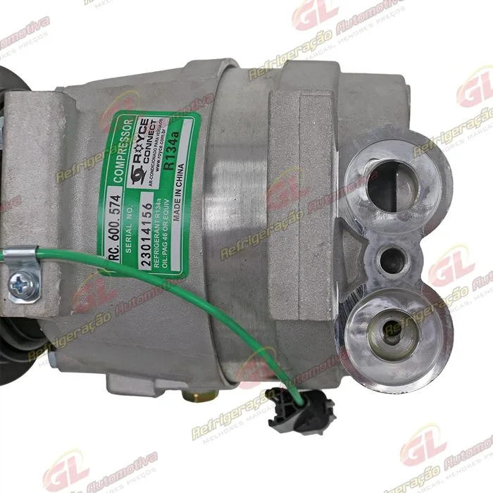 Compressor Modelo Harrison V5 HHI Máquina XCMG XE225BR - 24 Volts Polia Canal A — foto 7