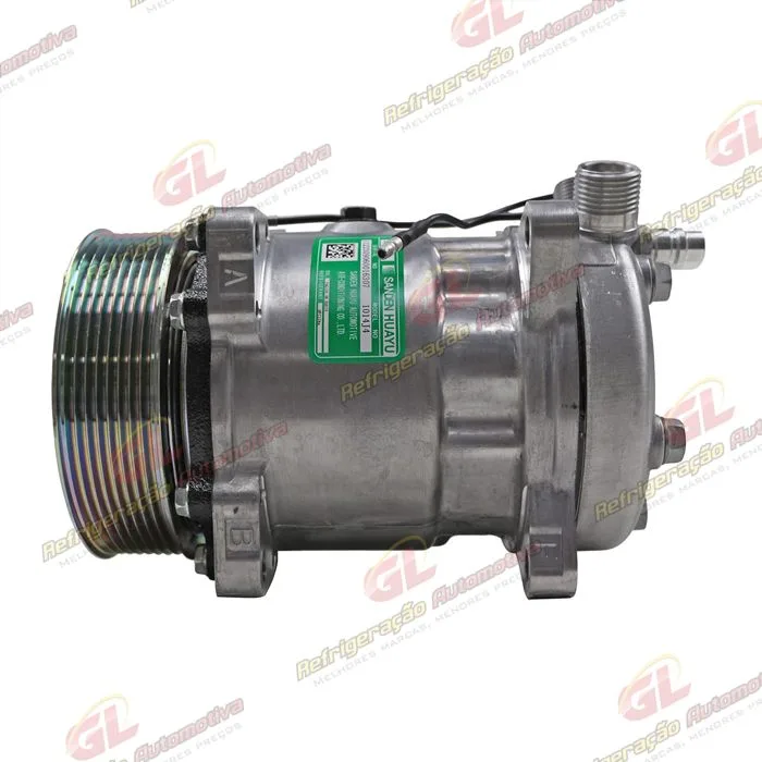 Compressor SANDEN 5H14 Universal R134a 8 Orelhas - 12 Volts Polia 8pk 130mm