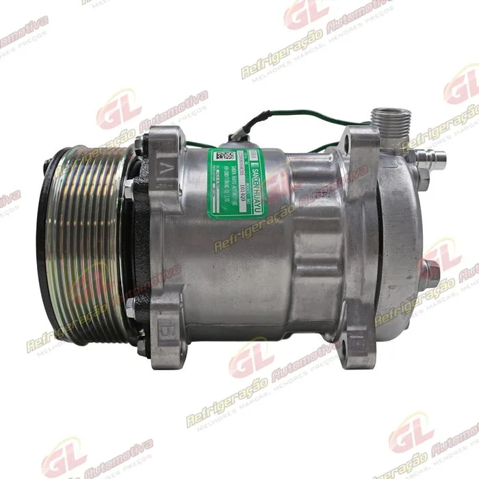 Compressor SANDEN 5H14 Universal R134a 8 Orelhas - 24 Volts Polia 8pk 121mm