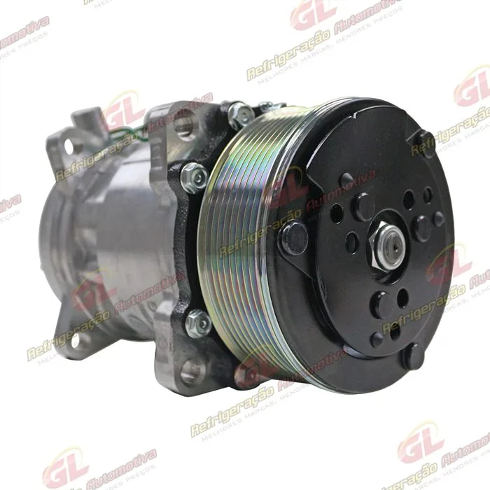 Compressor SANDEN 5H14 Universal R134a 8 Orelhas - 24 Volts Polia 8pk 121mm — foto 3