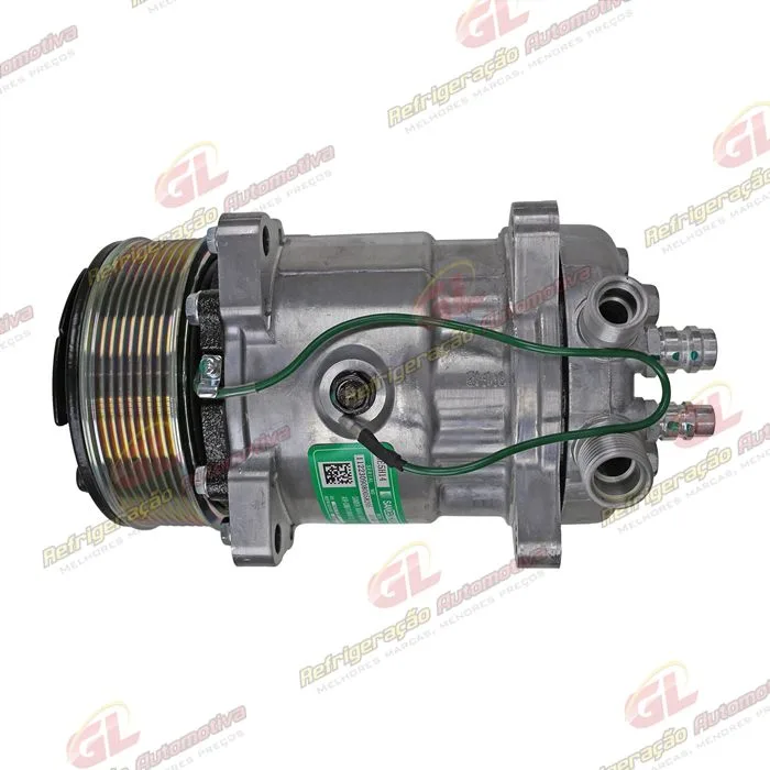 Compressor SANDEN 5H14 Universal R134a 8 Orelhas - 24 Volts Polia 8pk 121mm — foto 6
