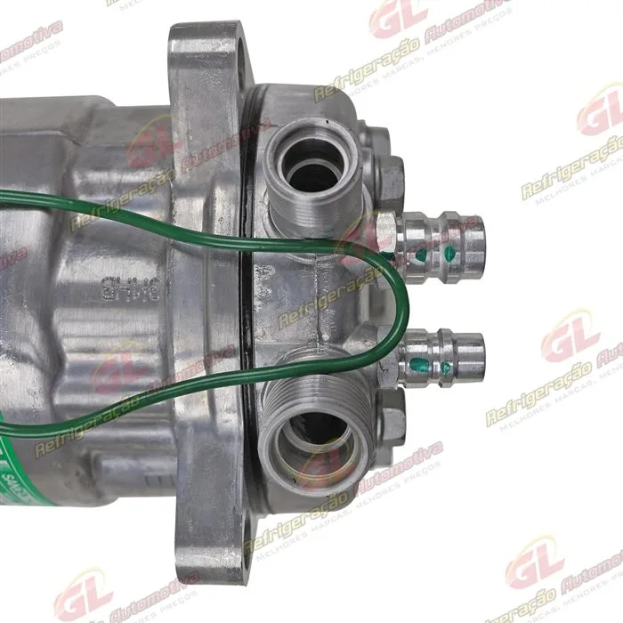 Compressor SANDEN 5H14 Universal R134a 8 Orelhas - 24 Volts Polia 8pk 121mm — foto 7