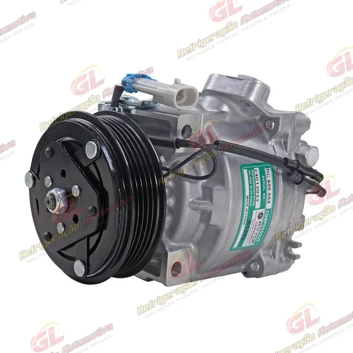 Compressor Scroll Chevrolet Prisma 2013>/ Onix/ Sonic 1.8/ Spin/ Cobalt 1.8 - 12 Volts Polia 5pk 99mm OEM: 52039087/ 52067902/ 52149016/ 52093071 — foto 2