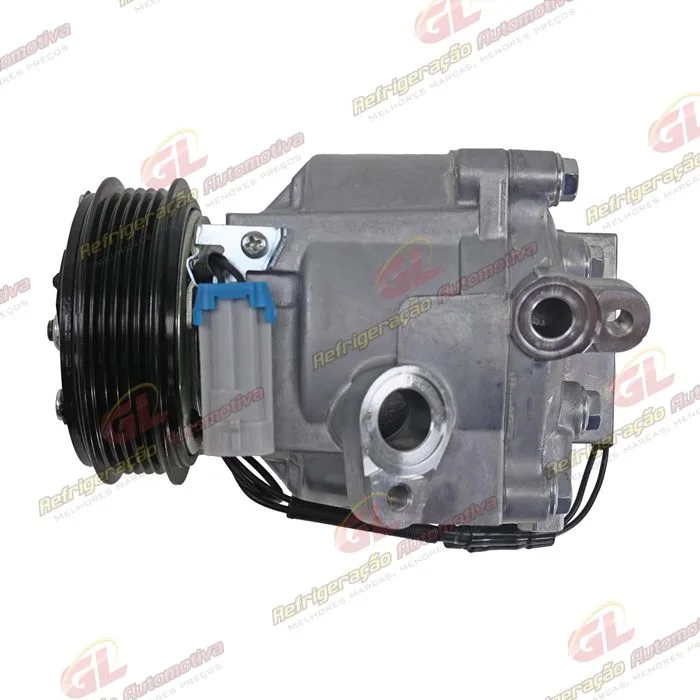 Compressor Scroll Chevrolet Prisma 2013>/ Onix/ Sonic 1.8/ Spin/ Cobalt 1.8 - 12 Volts Polia 5pk 99mm OEM: 52039087/ 52067902/ 52149016/ 52093071 — foto 6