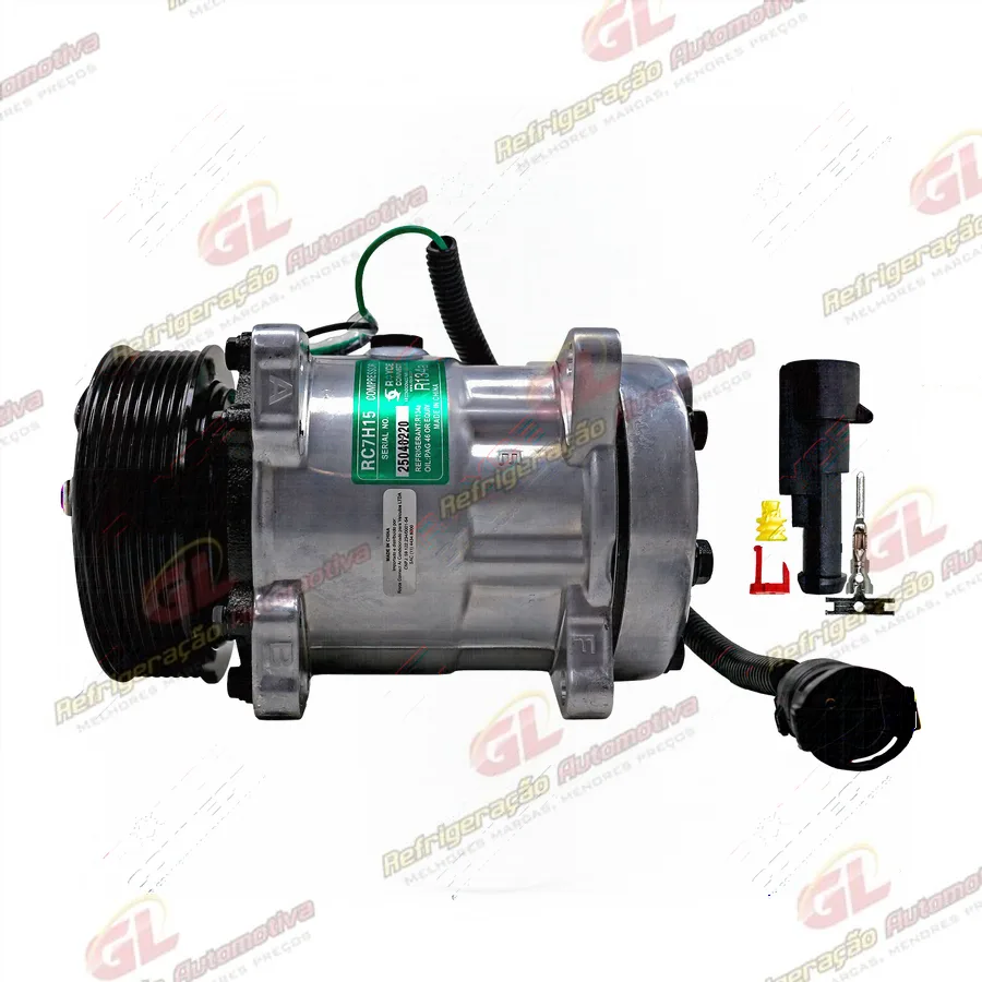 Compressor Modelo AA7H15AA 4009 Caminhão DAF CF 310 2022> - 24 Volts Polia 8pk OEM: 1864124