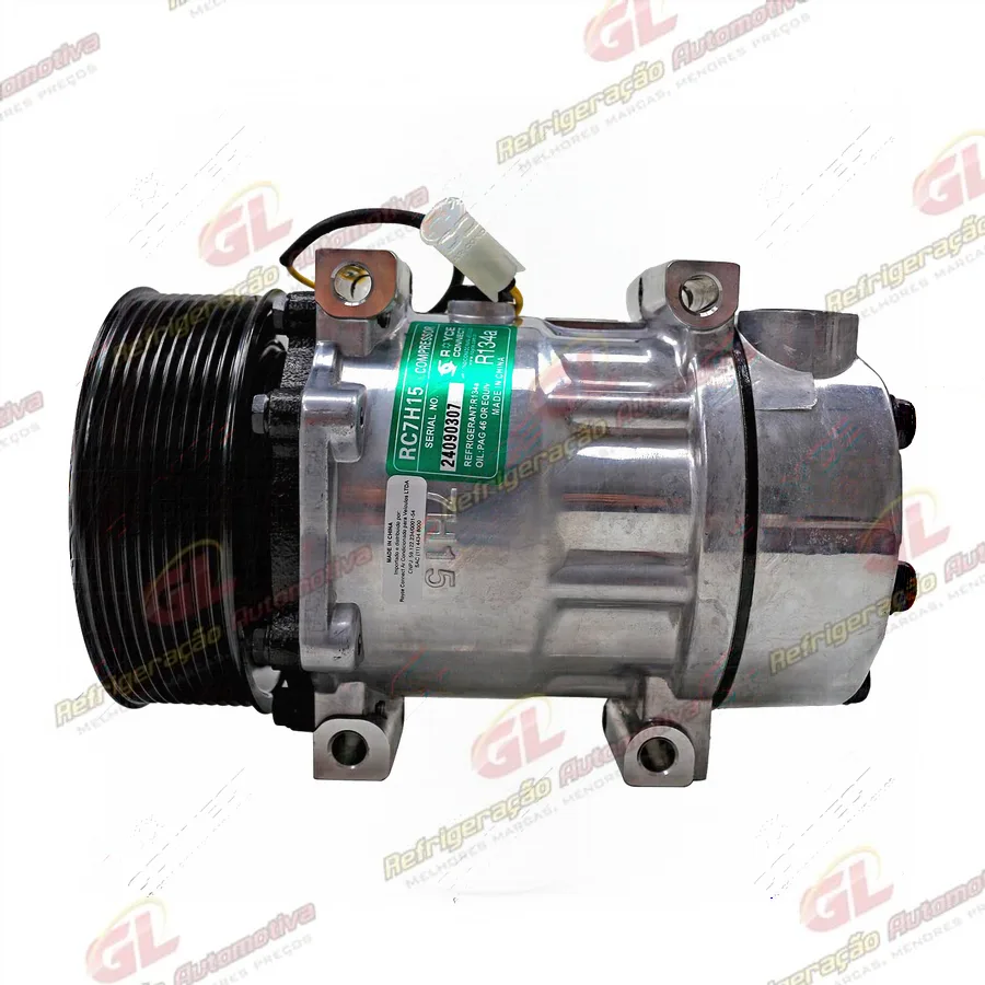 Compressor AA7H15AA Modelo Original 7590A Caminhão Volvo VM290/ 360 2023> - 24 Volts Polia 10pk OEM: 78522505