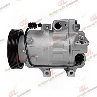 Compressor Modelo HCC Hyundai Santa Fé motor 3.3 V6 2014> - 12 Volts Polia 6pk OEM: F500MMBBB-09
