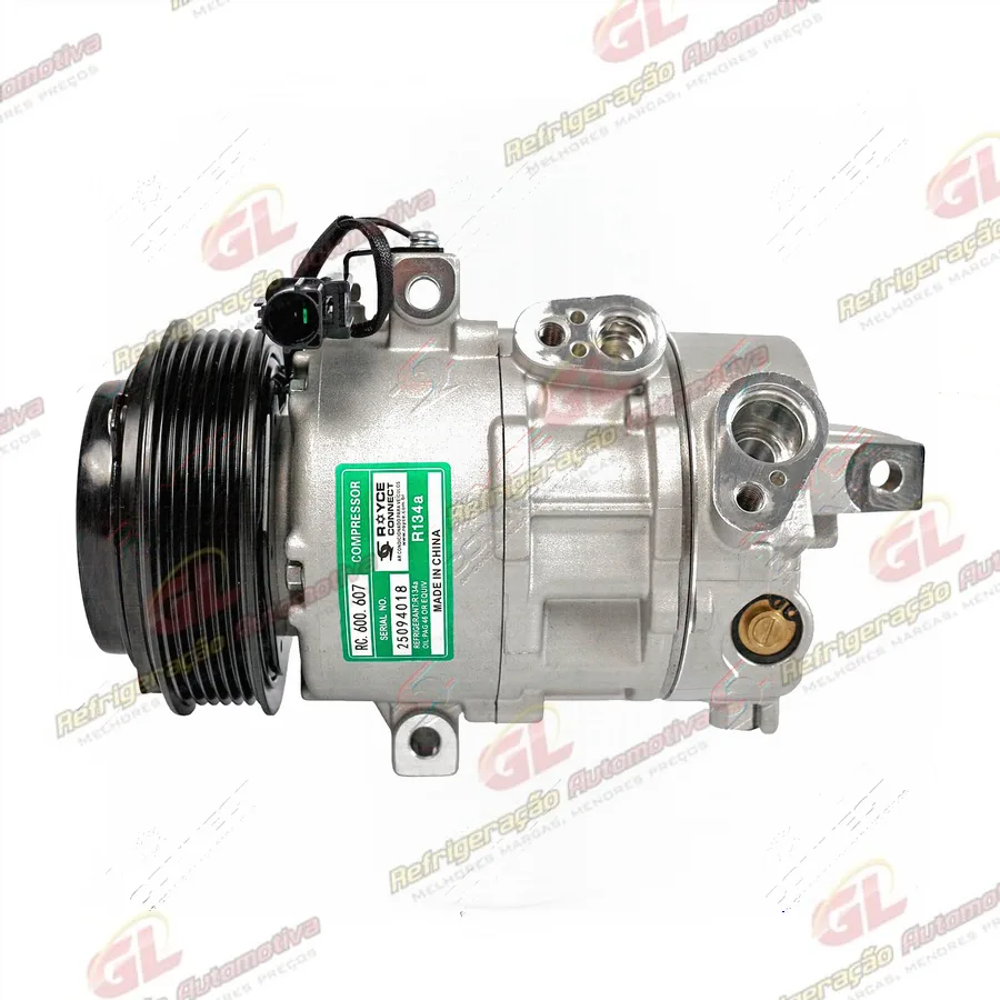 Compressor Modelo Doowon DV10 Hyundai HB20 1.0 Motor Aspirado 2025>- 12 Volts Polia 6pk