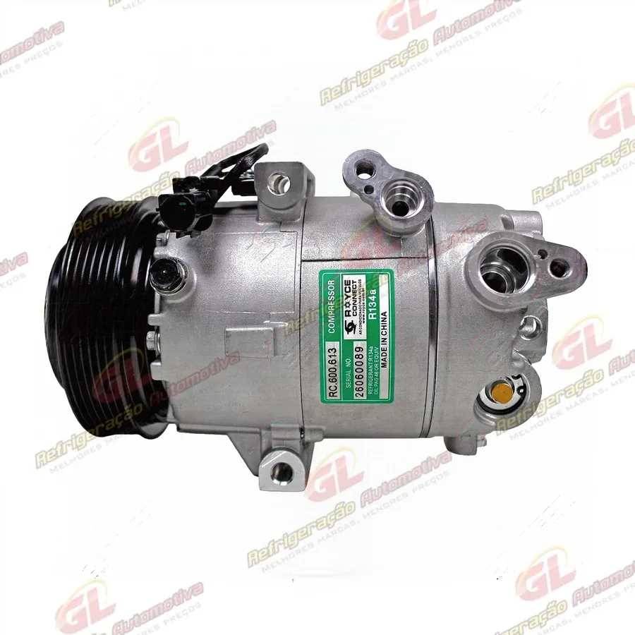 Compressor Modelo HCC VS14E Hyundai I30 1 6 1 8 2013 / 12 Volts Polia 6PK OEM: F500 HFCAA04