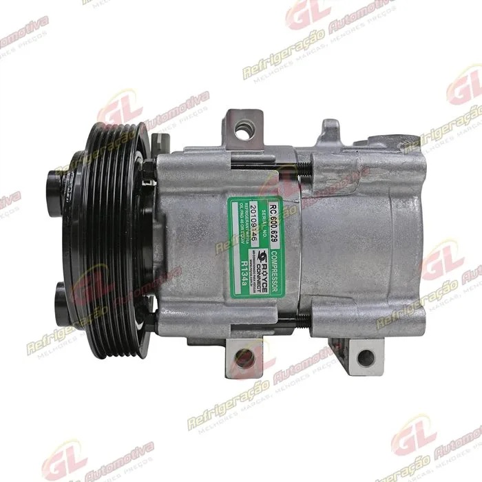 Compressor Fic Ford FS10 FX15 Fiesta / Ka / F250 Gasolina / Ecosport 1.6/ Hyundai Elantra - 12 Volts Polia 6pk 148mm R134a