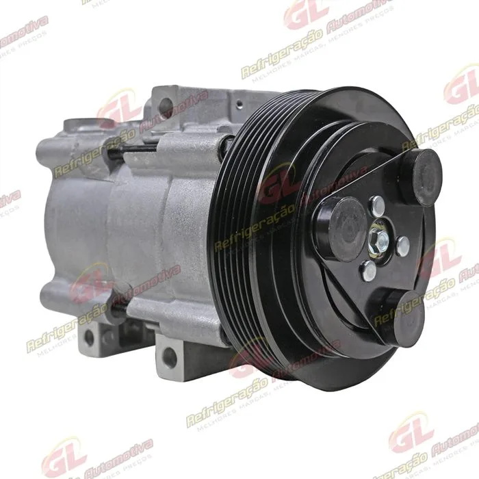 Compressor Fic Ford FS10 FX15 Fiesta / Ka / F250 Gasolina / Ecosport 1.6/ Hyundai Elantra - 12 Volts Polia 6pk 148mm R134a — foto 4