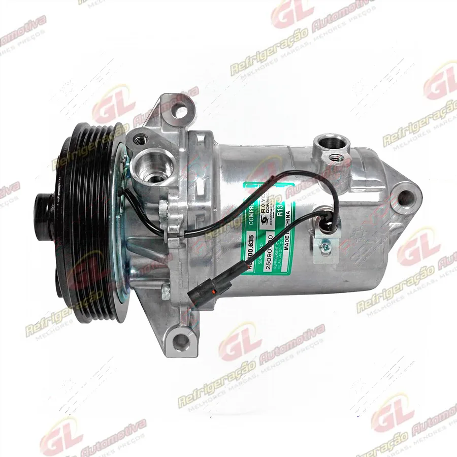 Compressor Chevrolet S10 2.5 Flex 2015> - 12 Volts Polia 5pk 134mm OEM: 52089608