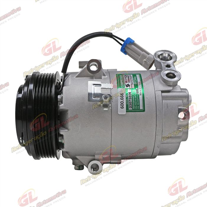 Compressor Modelo Delphi CVC Máquina Agricola Jacto Uniport - 12 Volts Polia 6pk 114mm
