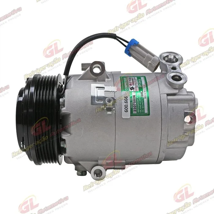 Compressor Modelo Delphi CVC Máquina Agricola Jacto Uniport - 12 Volts Polia 6pk 114mm