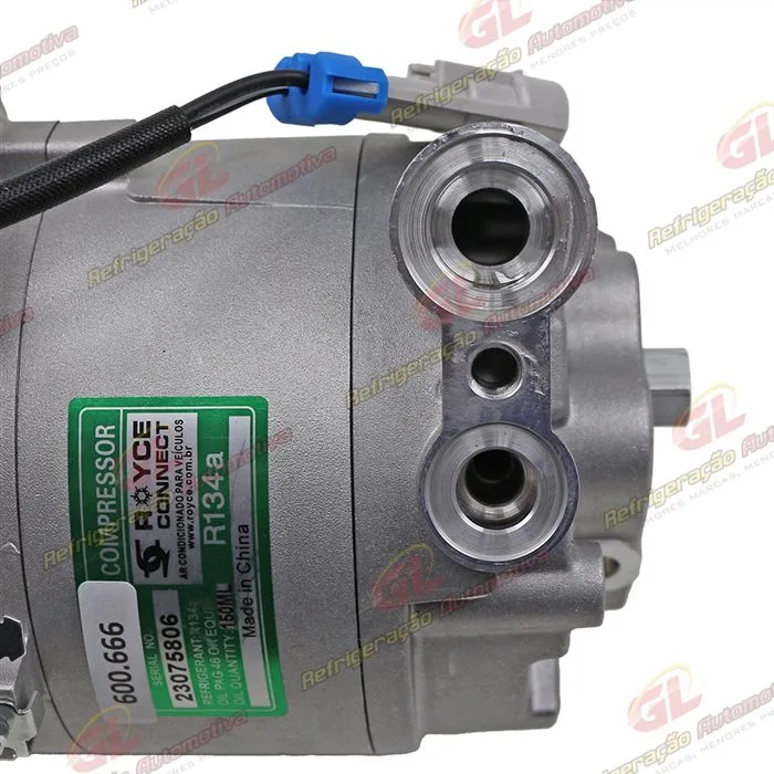 Compressor Modelo Delphi CVC Máquina Agricola Jacto Uniport - 12 Volts Polia 6pk 114mm — foto 6