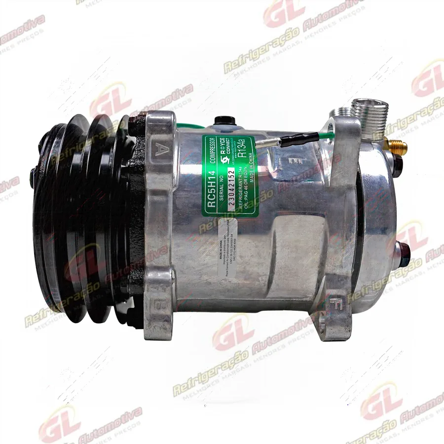 Compressor Modelo AA5H14AA Universal 8 Orelhas R134a - 24 Volts Polia 2A 132mm