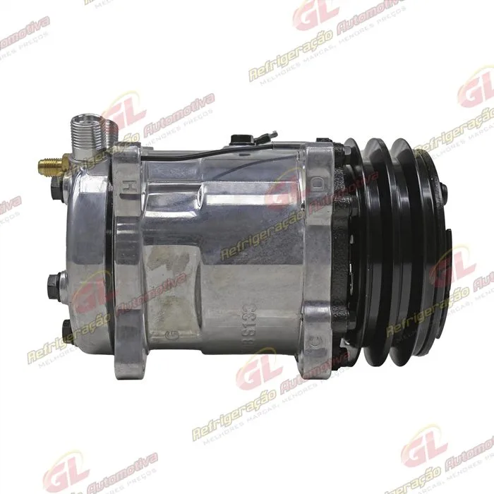 Compressor Modelo AA5H14AA 8 Orelhas - 12 Volts Polia 2A 130mm Universal R134a — foto 4