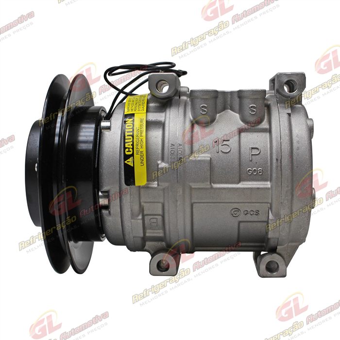 Compressor 10PA15 Modelo 10P15 Toyota Bandeirantes R134a - 12 Volts Polia Canal 1A 152mm